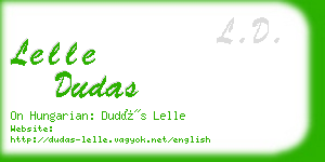 lelle dudas business card